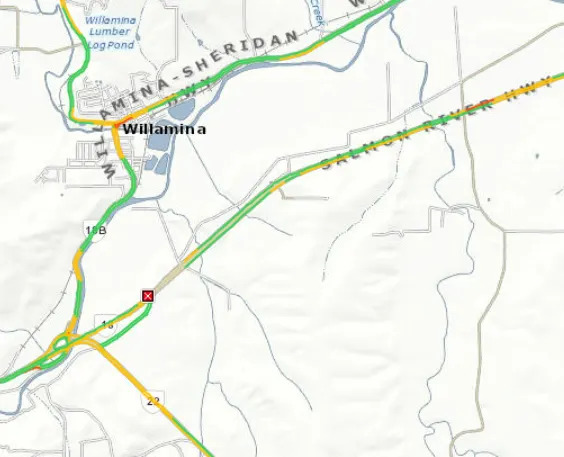 Crash closes Oregon Route 18 east of Valley Junction