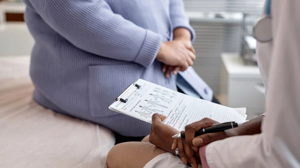 patient at doctor