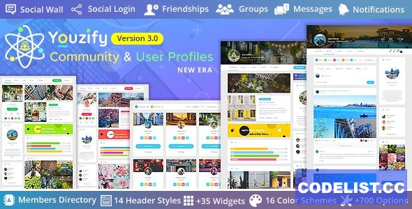 Youzify (formerly Youzer) v3.3.5 - BuddyPress Community & WordPress User Profile Plugin