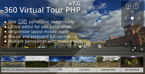 360 Virtual Tour PHP v1.1 360 Virtual Tour PHP v1.1