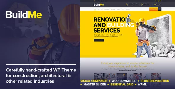 BuildMe - Construction & Architectural WP Theme v6.1