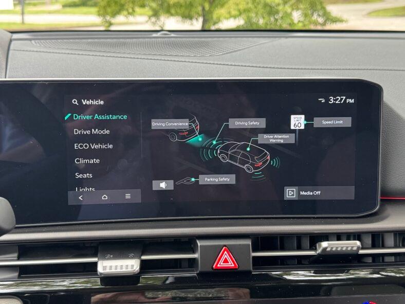 You can customize your driver safety features on the multimedia system in the 2026 Kia Sportage