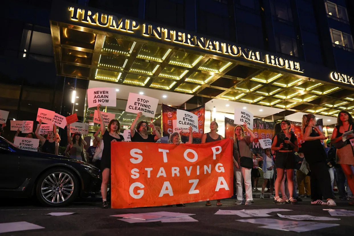More than 40 arrested at protest against Gaza genocide at Trump hotel in New York
