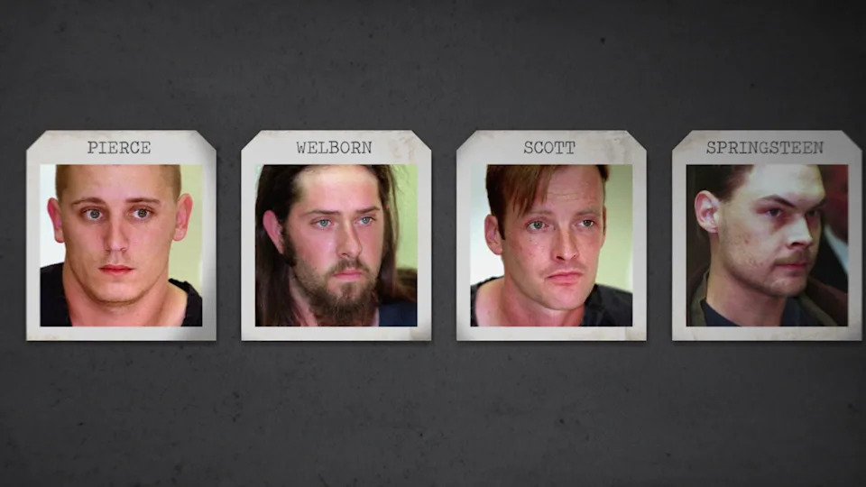 In October 1999, nearly eight years after the yogurt shop murders, Austin police announced the arrest of four suspects in the case: Maurice Pierce, Forrest Welborn, Robert Springsteen, and Michael Scott. All four men had been questioned within days of the murders, but the lack of any hard evidence connecting them to the crime meant that none of them were charged at the time. / Credit: CBS News/AP