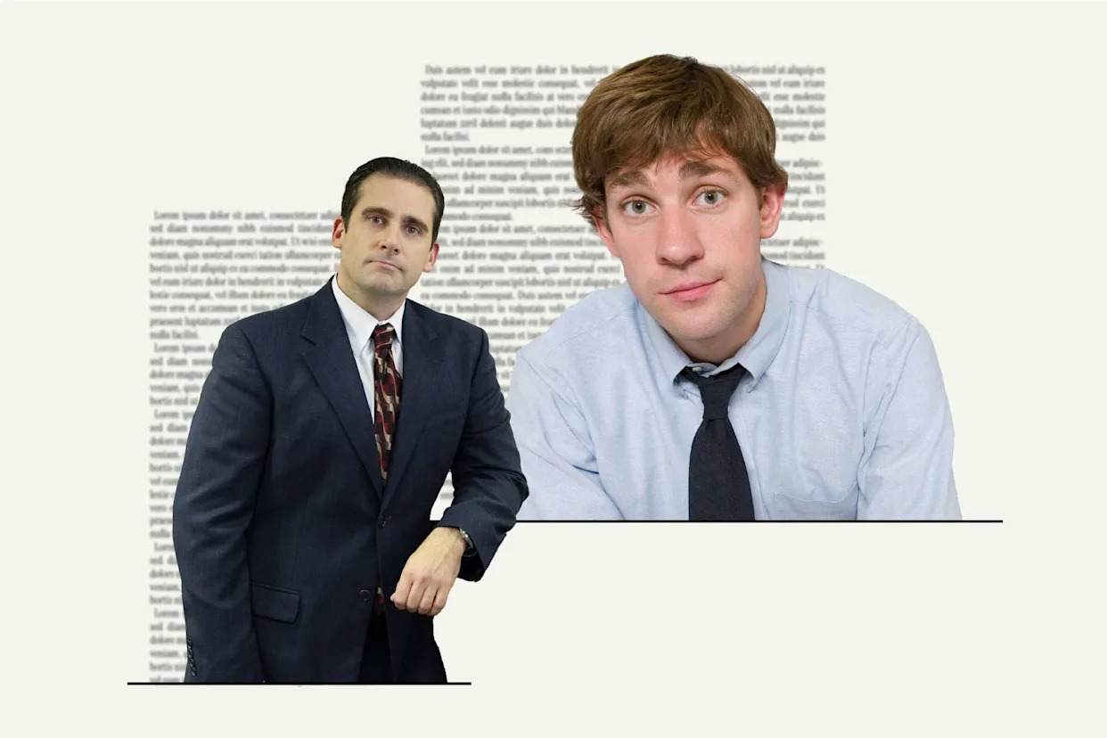 Steve Carell and John Krasinski crashed “The Paper'”s set“ ”on the first day of filming to wish the cast good luck