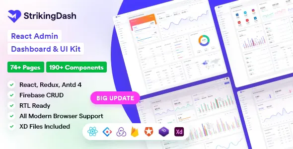 StrikingDash - React Admin Dashboard Template v3.0.2