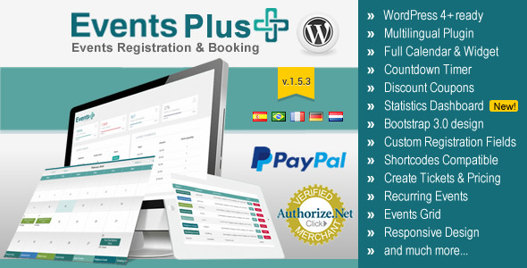 WordPress Events Calendar Registration & Booking v1.5.3 WordPress Events Calendar Registration & Booking v1.5.3