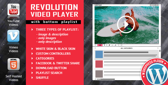 Revolution Video Player With Bottom Playlist v2.1 Revolution Video Player With Bottom Playlist v2.1
