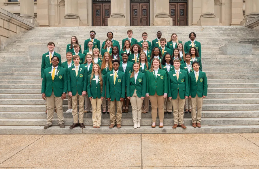 2025 4-H Legislative Day at the Mississippi State Capitol in Jackson (Courtesy: Ellen Graves, MSU Extension Service)
