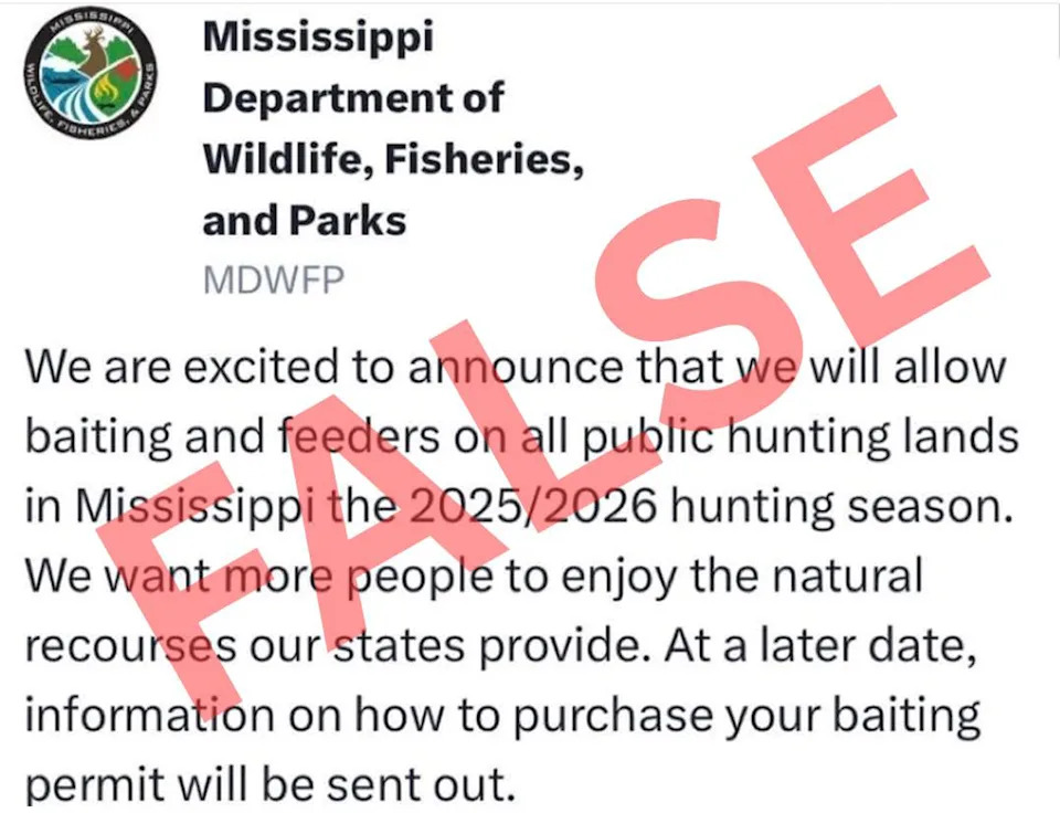 A screenshot of a fake social media post.
