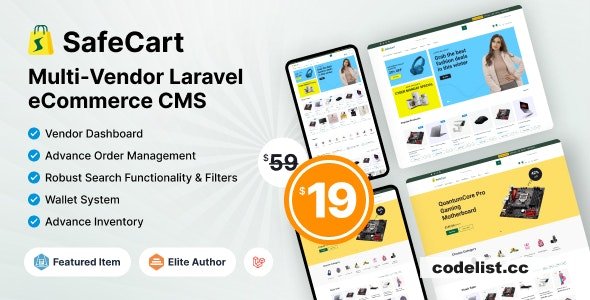 Safecart v2.0.0 - Multi-Vendor Laravel eCommerce platform