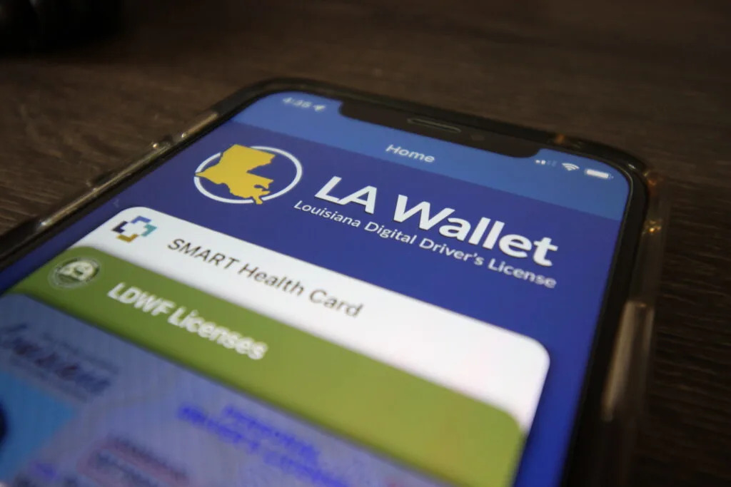 The LA Wallet app showing SMART Health Card that can store a family&#39;s vaccination status
