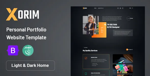 Xorim - Personal Portfolio HTML Template v1.0
