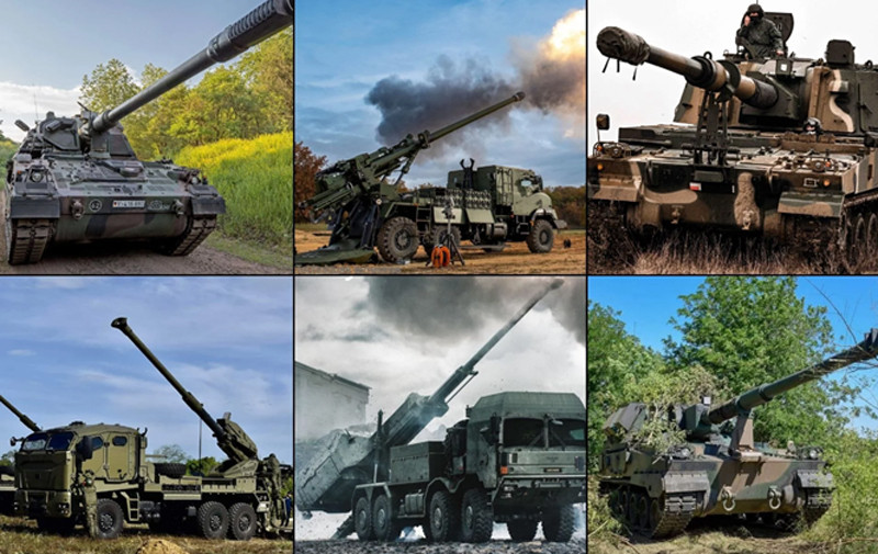 Loạt pháo tự hành viện trợ giúp Ukraine chống đỡ đòn tấn công dồn dập của Nga