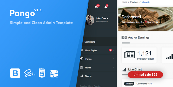 Pongo v1.1 - Laravel Admin Template + User Management + CRUD Pongo v1.1 - Laravel Admin Template + User Management + CRUD