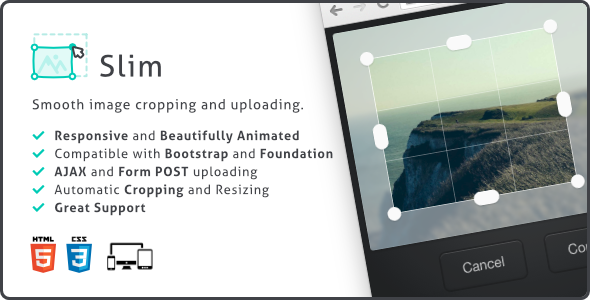 Slim Image Cropper, Responsive Uploading and Ratio Cropping Plugin v4.19.0