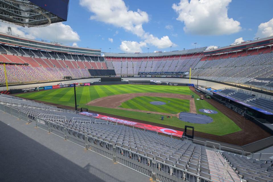 bristol motor speedway nascar track becomes major league baseball stadium