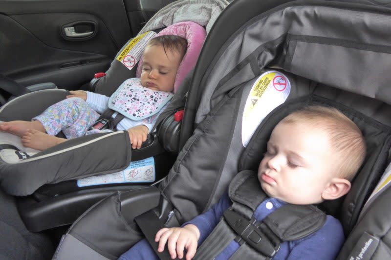 Multiple kids in car seats? Always check to see if they'll fit conveniently before buying a car!