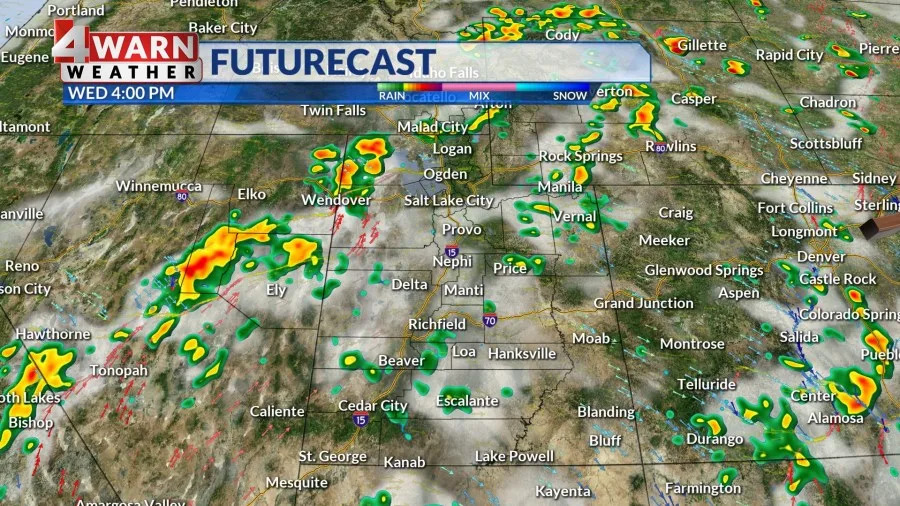 Heat spikes with building high pressure over Utah
