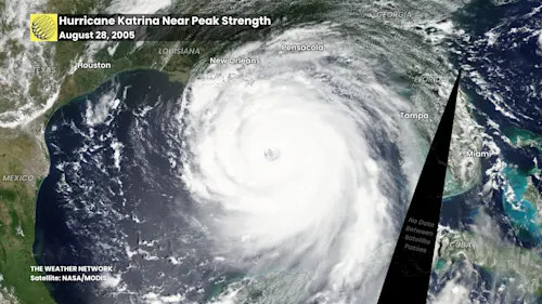 Hurricane Katrina Satellite August 28 2005