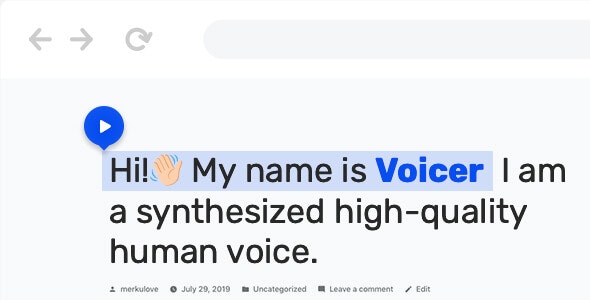 Voicer v2.0.2 - Text to Speech Plugin for WordPress