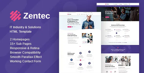 Zentec - IT Solutions and Services Company Template v1.0