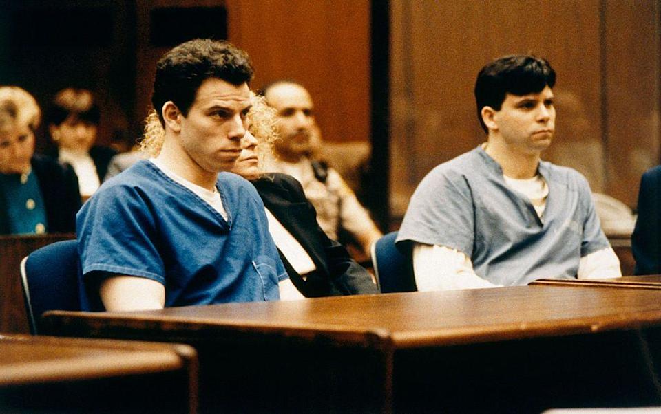 Los hermanos Menéndez en su juicio por parricidio