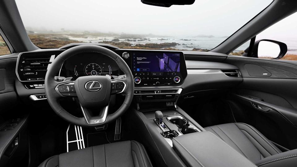Shot of the dashboard in a 2025 Lexus RX
