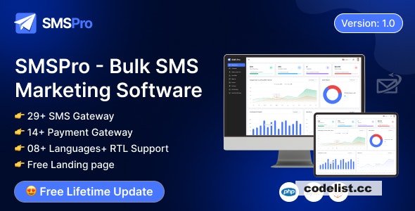 SMSPro v1.0 - Bulk SMS Marketing Software