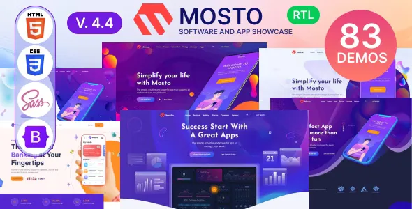 Mosto - App Landing Page v4.4