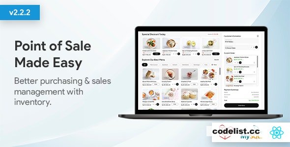 POS v2.2.2 - Ultimate POS system with Inventory Management System