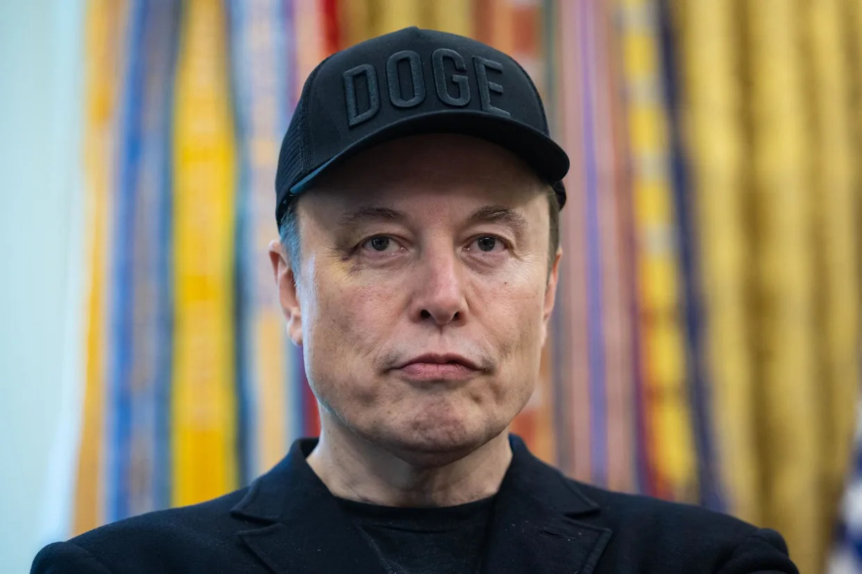 <span>Elon Musk in the Oval Office in Washington in May.</span><span>Photograph: Shutterstock</span>