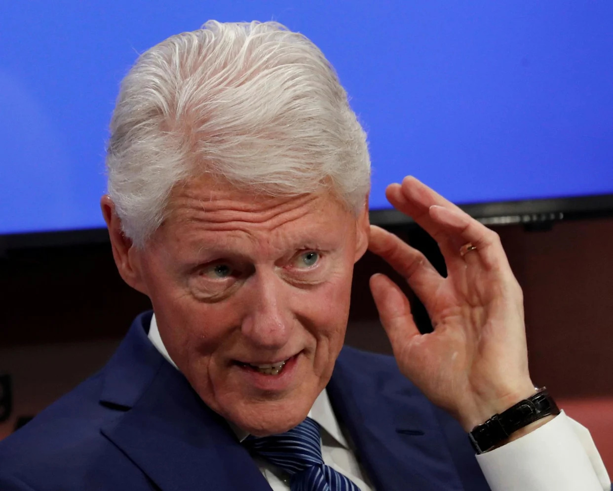 <span>Bill Clinton pictured in New York in 2019.</span><span>Photograph: Shannon Stapleton/Reuters</span>