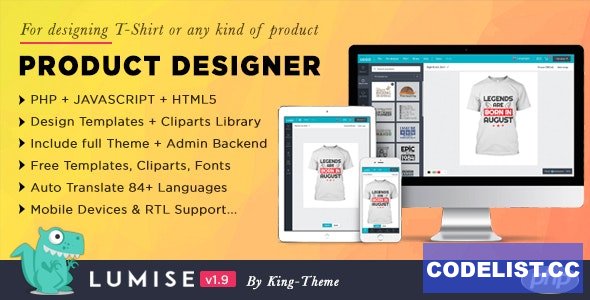 Lumise v1.9.6 - Product Designer for PHP Standalone