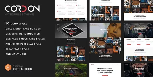 Cordon v1.1.4 - Responsive One Page & Multi Page Portfolio