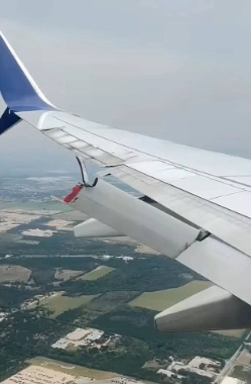 Part of a Boeing 737’s wing broke off while a Delta Air Lines flight was moving hundreds of miles an hour before landing in Texas on Tuesday (Shanila Arif/CNN)