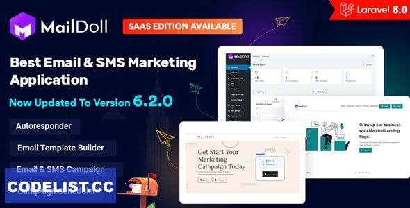 Maildoll v6.5.0 - Email Marketing & SMS Marketing SaaS Application