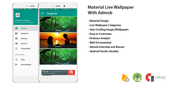 Material Live Wallpaper With Admob and Admin Panel Material Live Wallpaper With Admob and Admin Panel