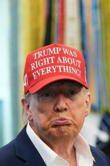 「トランプは正しかった」　帽子着用で経済政策の成果アピール
