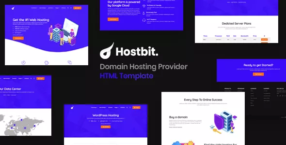 Hostbit - Domain Hosting Provider HTML Template