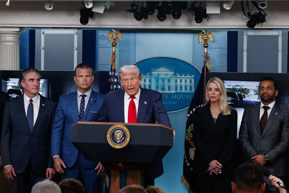 President Donald Trump announced plans to place the D.C. Metropolitan Police Department under federal control and deploy the National Guard to assist in crime prevention efforts in the nation's capital. / Mehmet Eser/Middle East Images/AFP via Getty