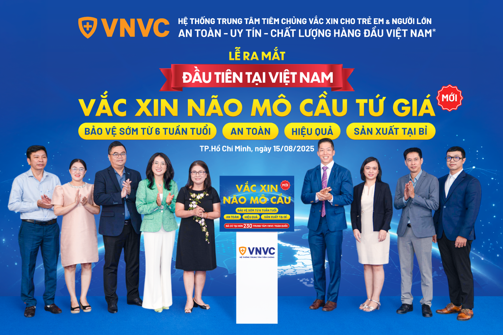 VNVC ra mắt vắc xin não mô cầu tiêm từ 6 tuần tuổi