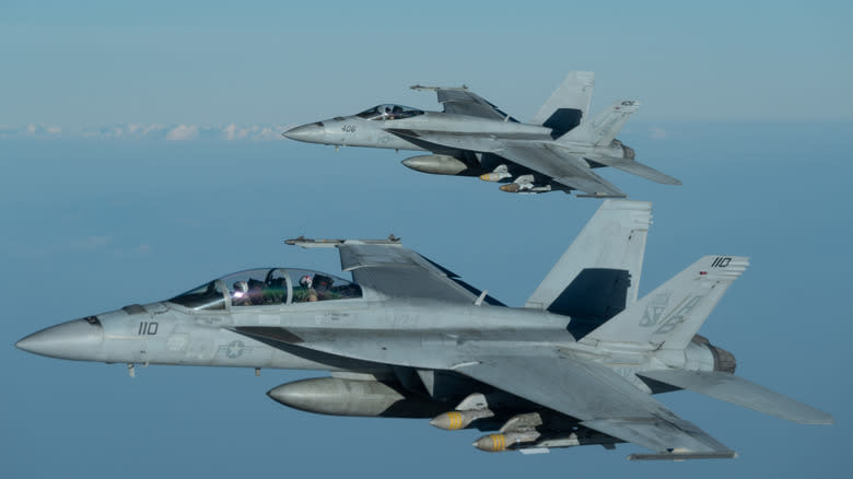 Boeing F/A-18 Superhornets from the Harry S. Truman Carrier Strike Group