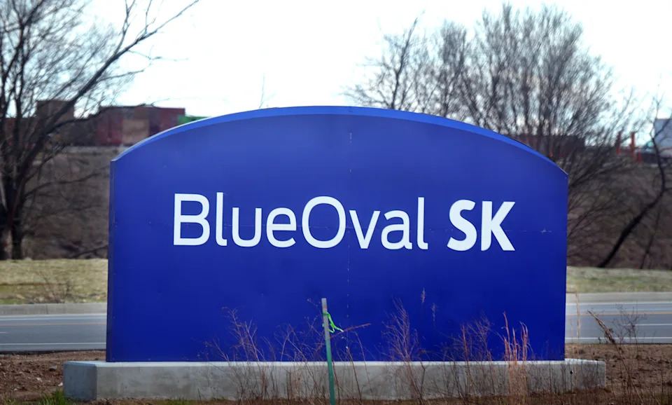 BlueOval SK is a $5.6 billion vehicle battery manufacturing campus in Glendale, Kentucky. March 25, 2025