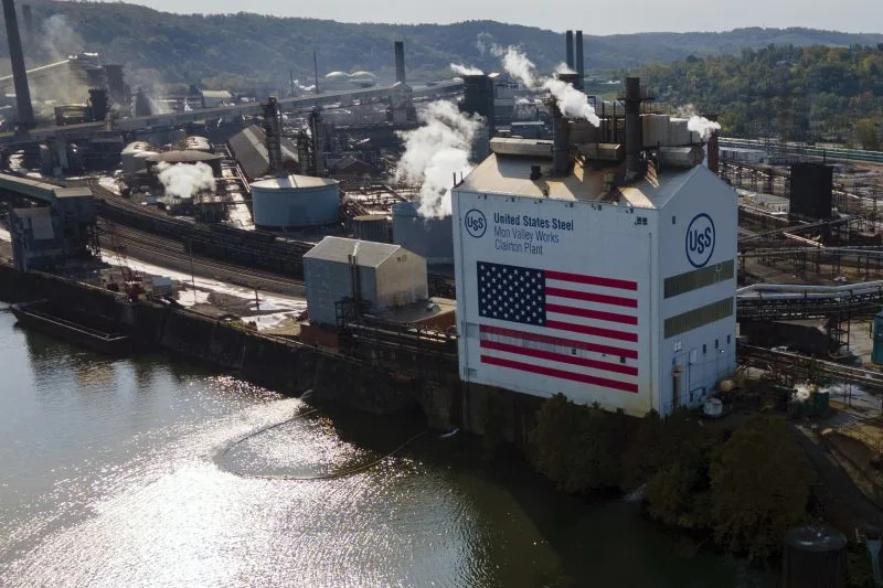 FILE – A view of the United States Steel Mon Valley Works Clairton Plant, in Clairton, Pennsylvania, October 13, 2024. (AP Photo/Ted Shaffrey, File)