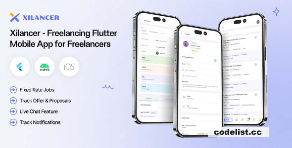 Freelancer Flutter Mobile App - Xilancer Freelancer Marketplace Platform - 8 April 2025