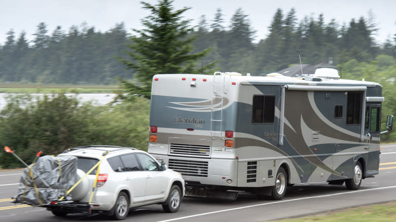 What You Need To Know Before Towing Your Car With An RV