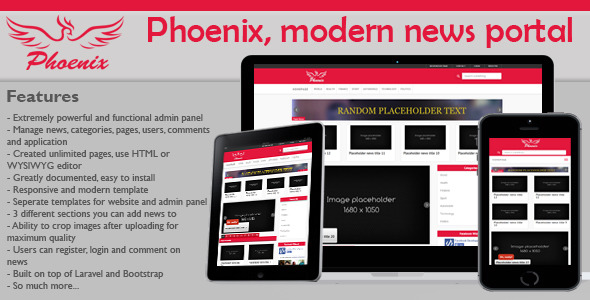Phoenix v1.4 - modern & minimalist news portal Phoenix v1.4 - modern & minimalist news portal