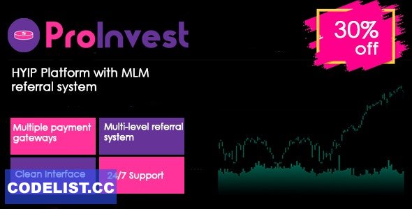 ProInvest v3.5 - CryptoCurrency and Online Investment Platform
