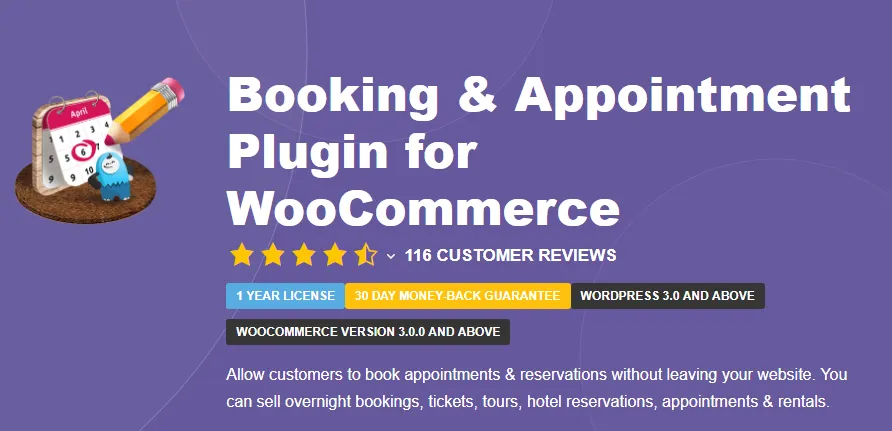 Booking & Appointment Plugin for WooCommerce v7.3.0